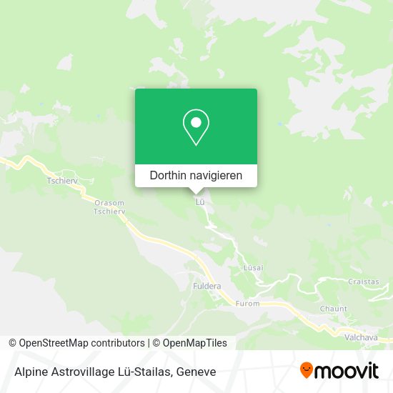 Alpine Astrovillage Lü-Stailas Karte