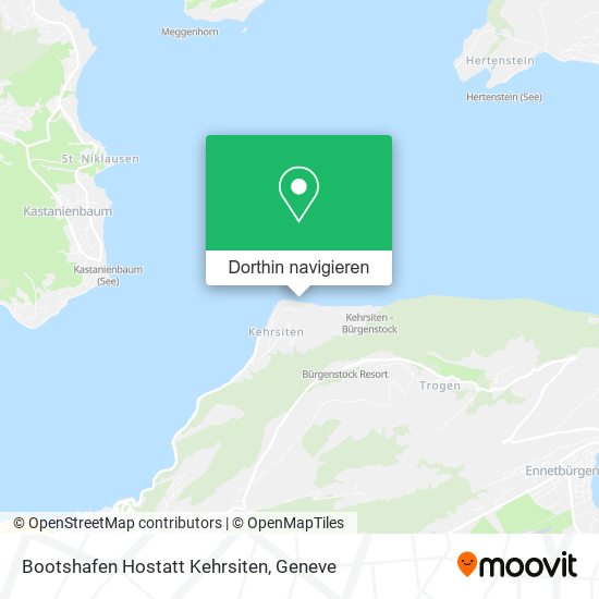 Bootshafen Hostatt Kehrsiten Karte