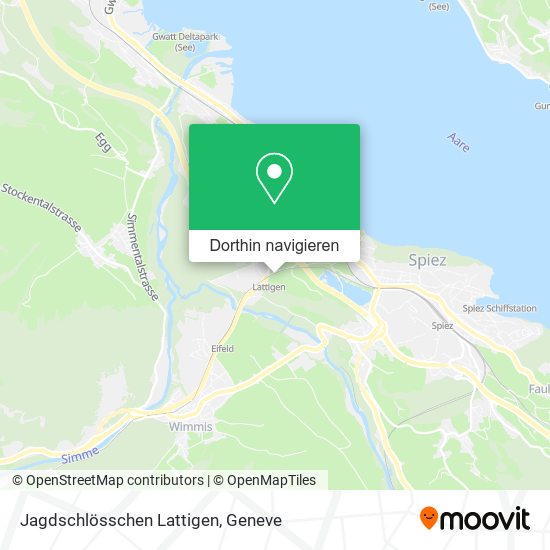 Jagdschlösschen Lattigen Karte