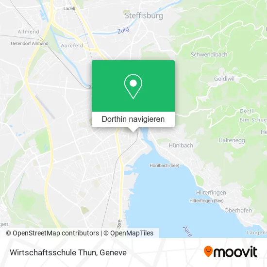 Wirtschaftsschule Thun Karte