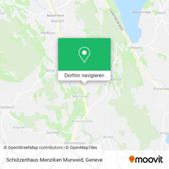 Schützenhaus Menziken Murweid Karte