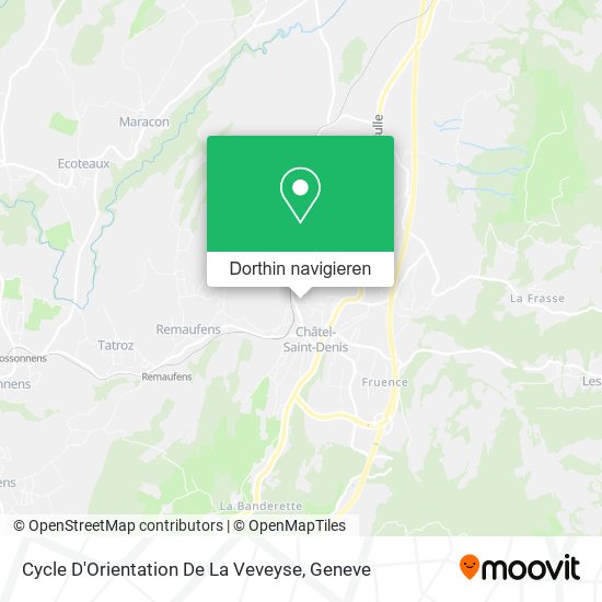 Cycle D'Orientation De La Veveyse Karte