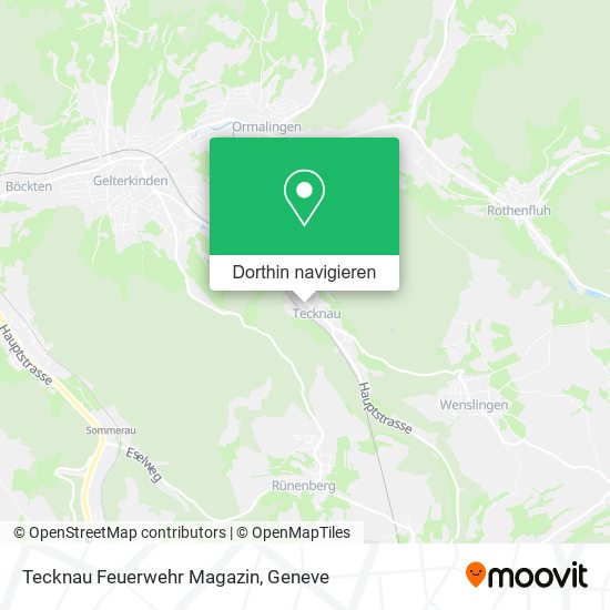 Tecknau Feuerwehr Magazin Karte