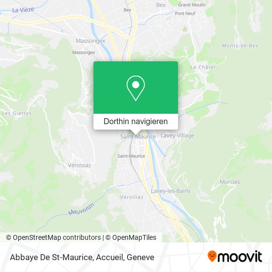 Abbaye De St-Maurice, Accueil Karte