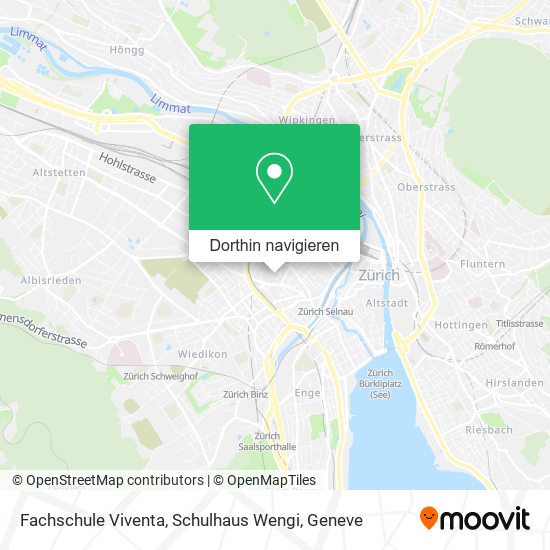 Fachschule Viventa, Schulhaus Wengi Karte