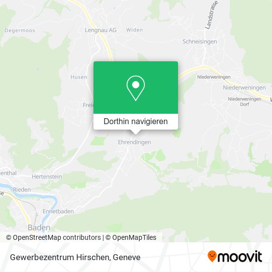 Gewerbezentrum Hirschen Karte