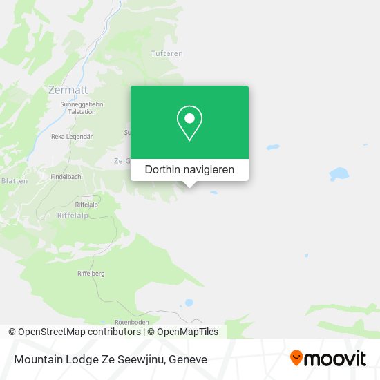 Mountain Lodge Ze Seewjinu Karte