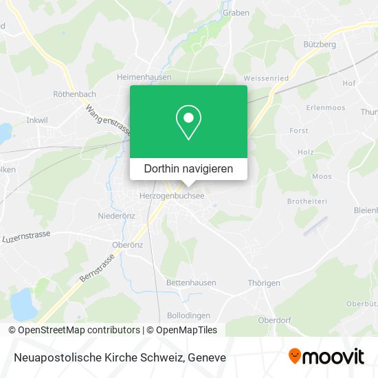 Neuapostolische Kirche Schweiz Karte