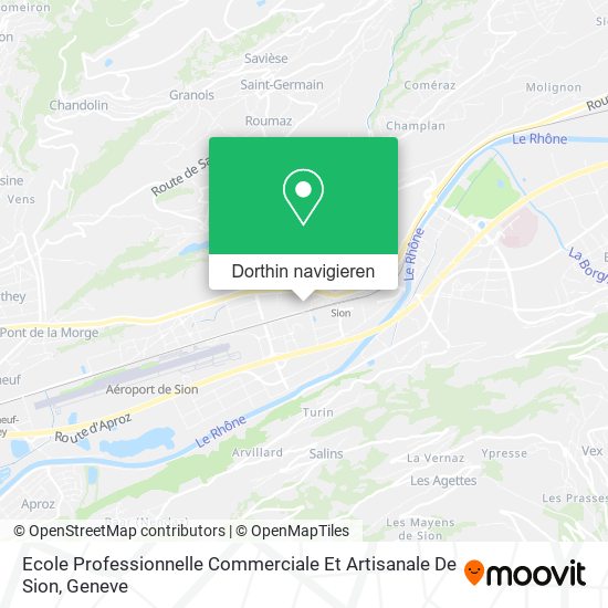 Ecole Professionnelle Commerciale Et Artisanale De Sion Karte