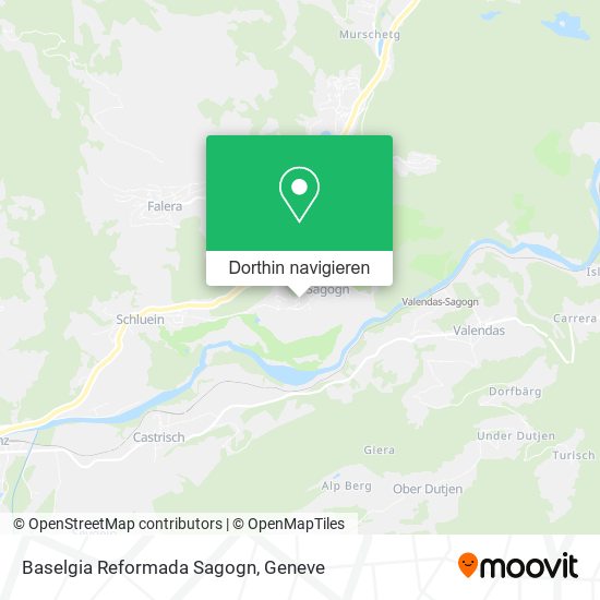 Baselgia Reformada Sagogn Karte
