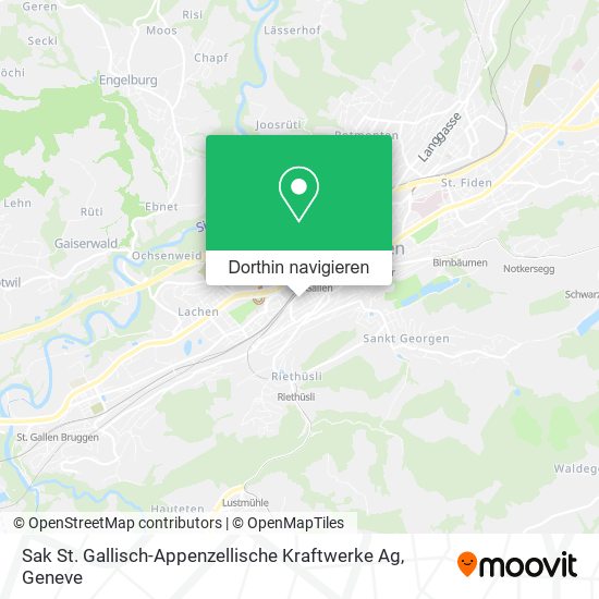 Sak St. Gallisch-Appenzellische Kraftwerke Ag Karte