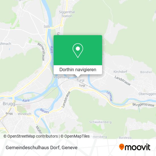 Gemeindeschulhaus Dorf Karte