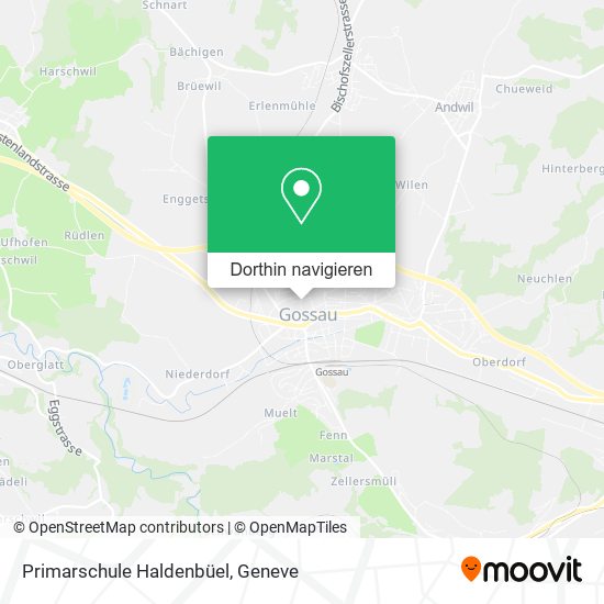 Primarschule Haldenbüel Karte