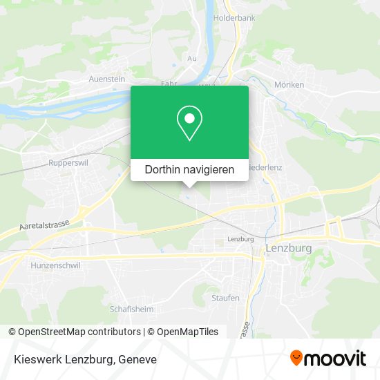 Kieswerk Lenzburg Karte