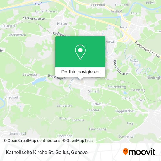 Katholische Kirche St. Gallus Karte