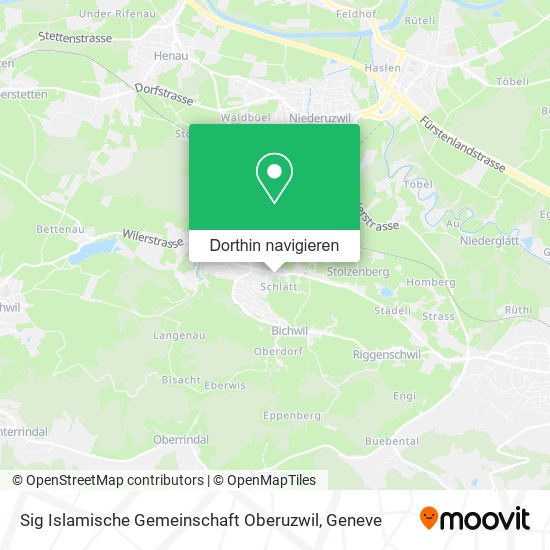 Sig Islamische Gemeinschaft Oberuzwil Karte