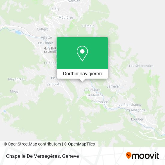 Chapelle De Versegères Karte