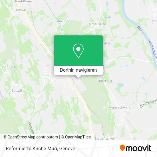 Reformierte Kirche Muri Karte