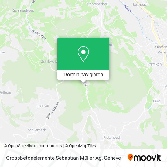 Grossbetonelemente Sebastian Müller Ag Karte