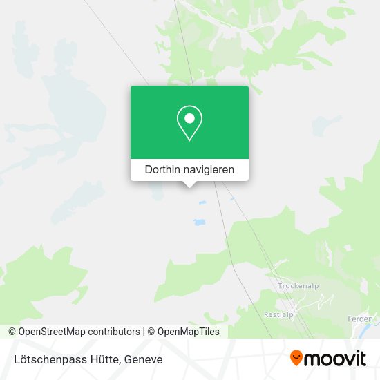 Lötschenpass Hütte Karte