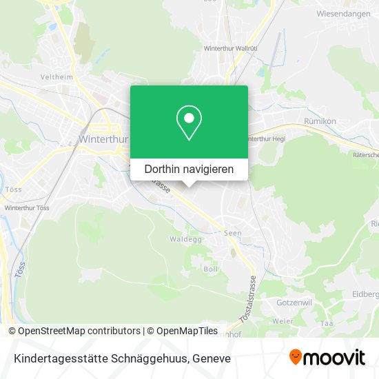 Kindertagesstätte Schnäggehuus Karte