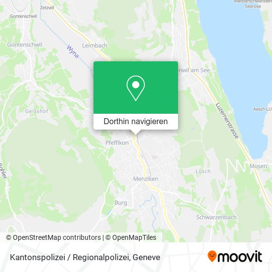 Kantonspolizei / Regionalpolizei Karte