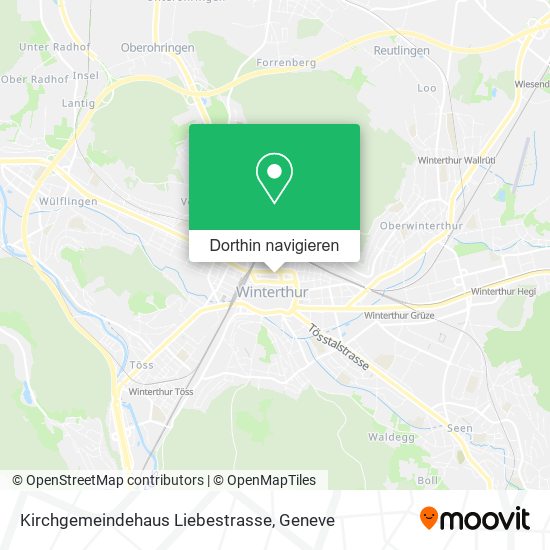 Kirchgemeindehaus Liebestrasse Karte