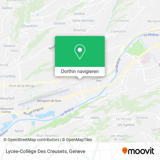 Lycée-Collège Des Creusets Karte