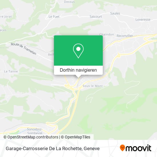 Garage-Carrosserie De La Rochette Karte