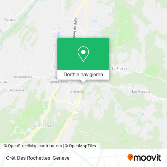 Crêt Des Rochettes Karte