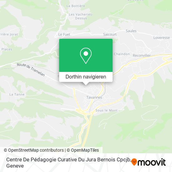 Centre De Pédagogie Curative Du Jura Bernois Cpcjb Karte