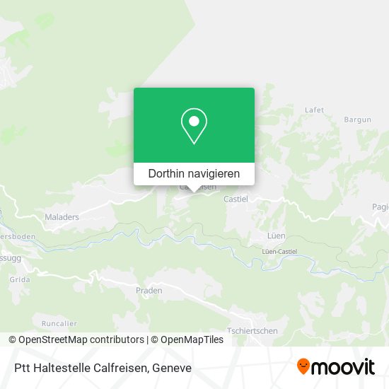 Ptt Haltestelle Calfreisen Karte