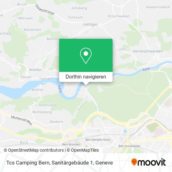 Tcs Camping Bern, Sanitärgebäude 1 Karte