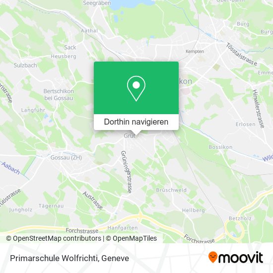 Primarschule Wolfrichti Karte
