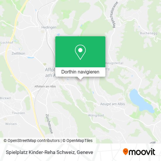 Spielplatz Kinder-Reha Schweiz Karte