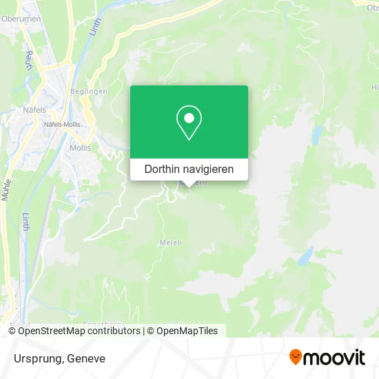 Ursprung Karte