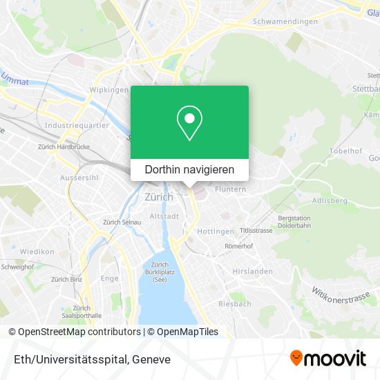 Eth/Universitätsspital Karte