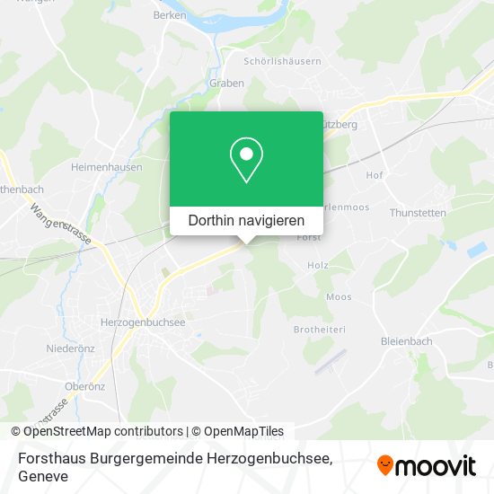 Forsthaus Burgergemeinde Herzogenbuchsee Karte