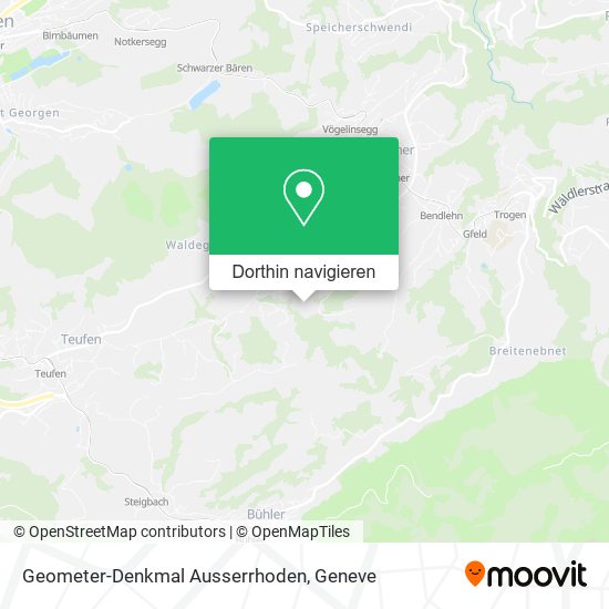 Geometer-Denkmal Ausserrhoden Karte