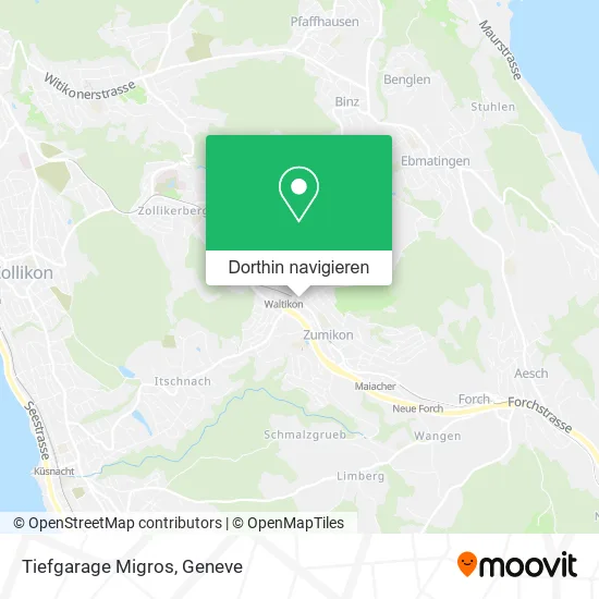 Tiefgarage Migros Karte
