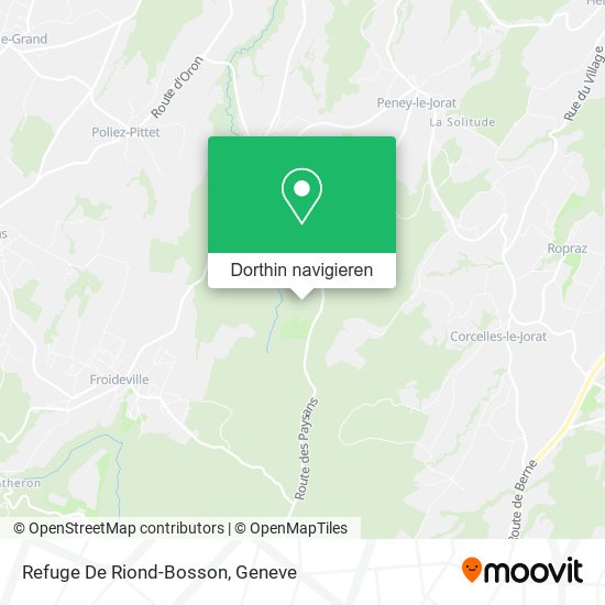 Refuge De Riond-Bosson Karte