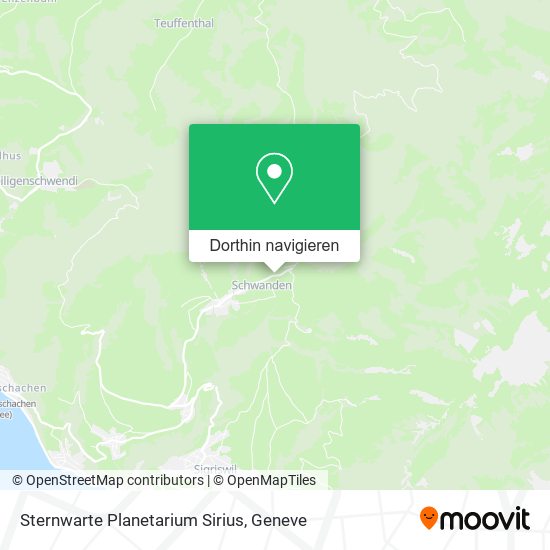 Sternwarte Planetarium Sirius Karte