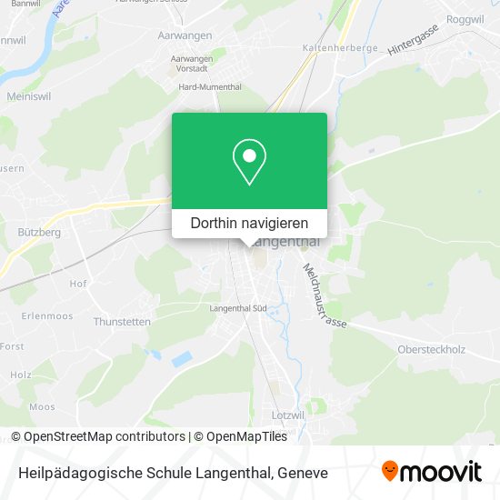 Heilpädagogische Schule Langenthal Karte