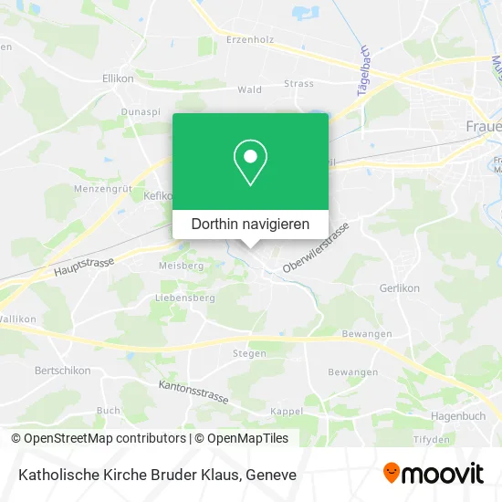 Katholische Kirche Bruder Klaus Karte