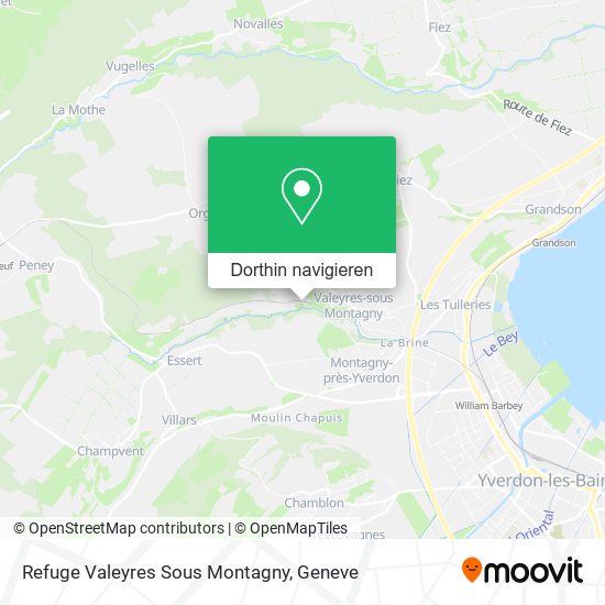 Refuge Valeyres Sous Montagny Karte