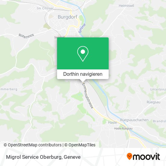Migrol Service Oberburg Karte