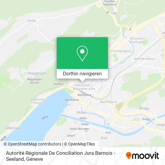 Autorité Régionale De Conciliation Jura Bernois - Seeland Karte