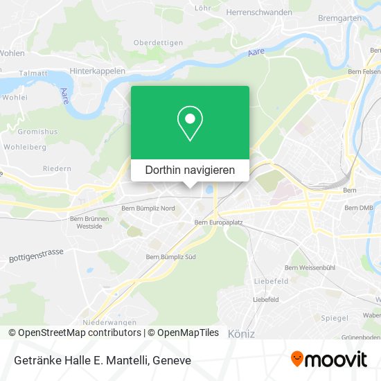 Getränke Halle E. Mantelli Karte