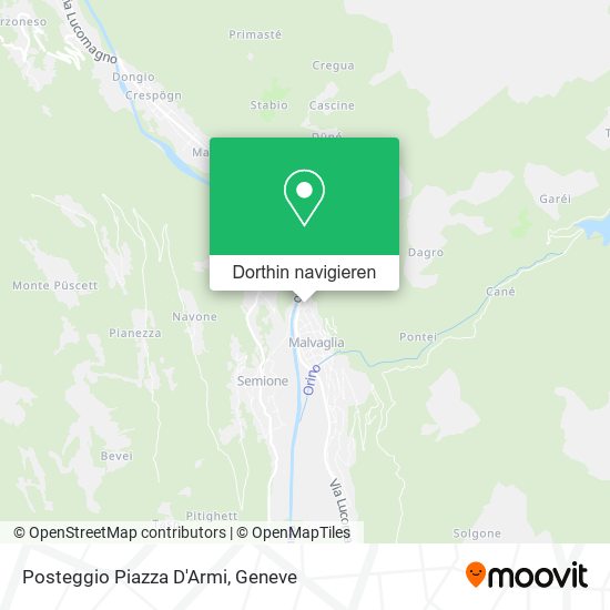Posteggio Piazza D'Armi Karte