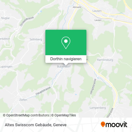 Altes Swisscom Gebäude Karte